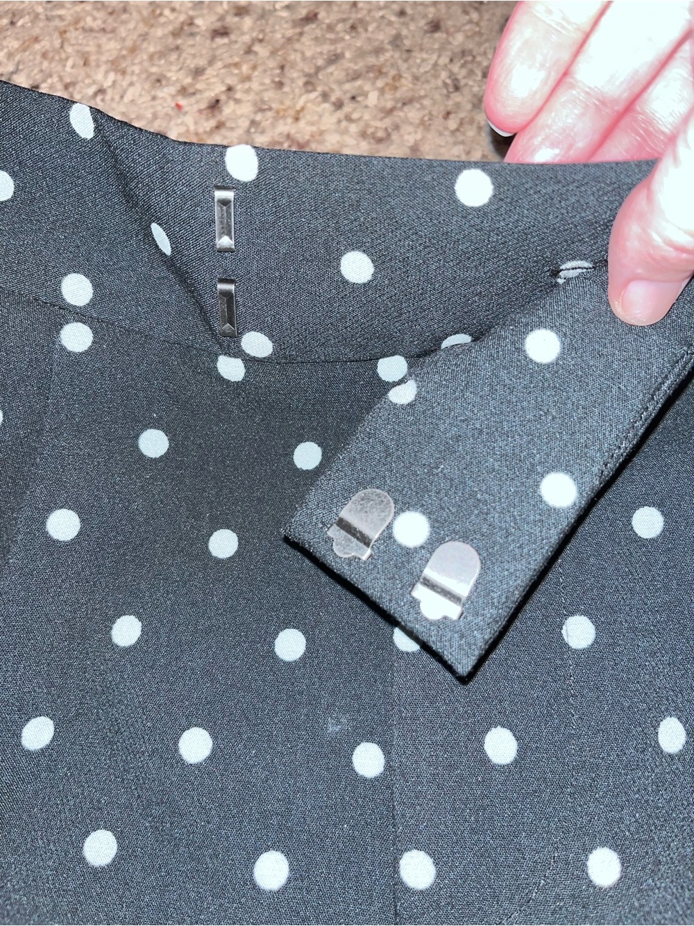 a new day Black with White Polka Dot Women’s High-Rise Shorts - Picture 4 of 8